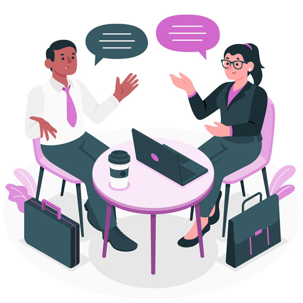 Image of chatting in the advice centre